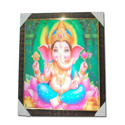 "5D Ganesh Photo Frame -code 1203-001 - Click here to View more details about this Product